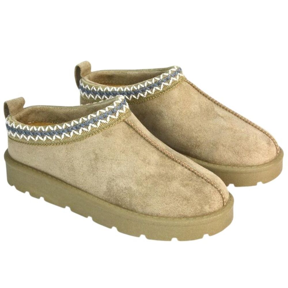 XY London Womens/Ladies Vicky Aztec Flat Boots / Stone